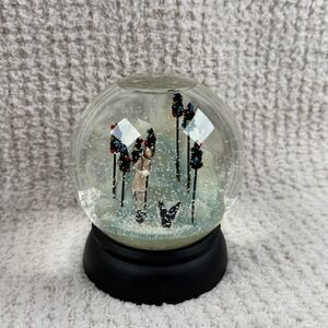 Nordstrom Snow City Holiday 2000 Snow Globe Girl and Penguin Vintage Christmas